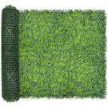 Artificial Ivy Privacy Fence Screen,128"x 48" (43 SQFT) UV-Anti Faux Boxwood Roll Grass Wall Panels for Patio Balcony Privacy, Garden, Backyard Greenery Wall Backdrop Decor - size: 48"x128" (43 SQFT)