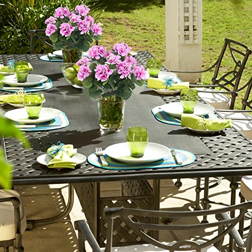 CISDUEO 2 Pcs Artificial Geranium Flowers for Outdoors Silk Geraniums Flowers Outdoor UV Resistant Pink Fake Geraniums Bush Faux Flowers Geraniums for Outdoor Decor Indoor Patio Table Centerpiece - color: Purple Pink