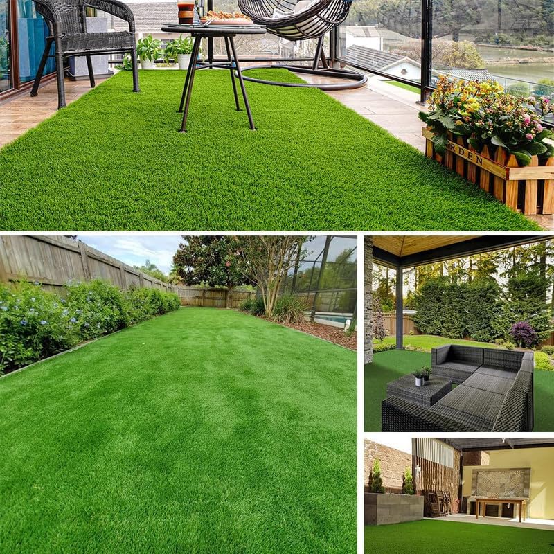ALTRUISTIC Ultrathick Heavy Duty Artificial Grass Turf 1FTX2FT,1.77 Inch Luxurious PU Backing Indoor/Outdoor Dog Synthetic Grass,Garden Landscape Patio Fake Faux Grass Rug Mat,Sent by ROLLED - size: 1FTX2FT