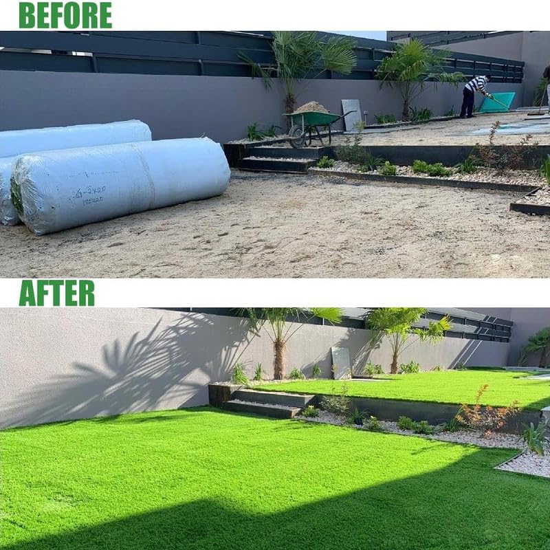 ALTRUISTIC Ultrathick Heavy Duty Artificial Grass Turf 1FTX6FT,1.77 Inch Luxurious PU Backing Indoor/Outdoor Dog Synthetic Grass,Garden Landscape Patio Fake Faux Grass Rug Mat,Sent by ROLLED - size: 1FTX6FT