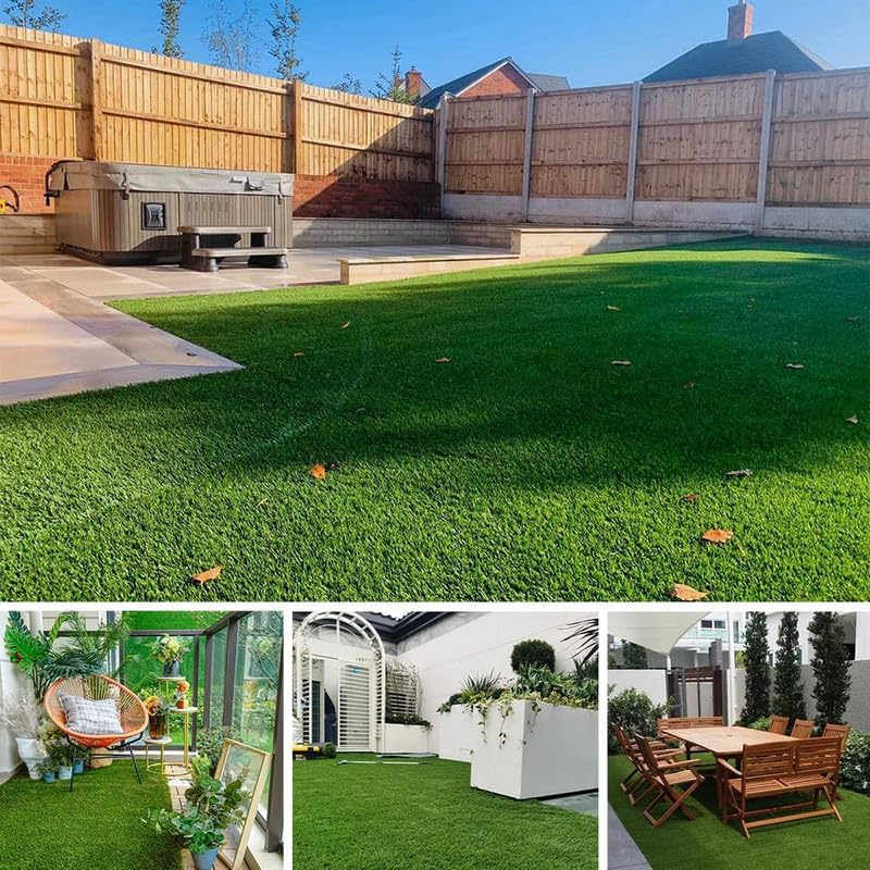 ALTRUISTIC Ultrathick Heavy Duty Artificial Grass Turf 1FTX1FT,1.77 Inch Luxurious PU Backing Indoor/Outdoor Dog Synthetic Grass,Garden Landscape Patio Fake Faux Grass Rug Mat,Sent by ROLLED - size: 1FTX1FT