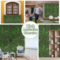 Greenery Grass Wall Boxwood Plant Panel: 72"x144"（72SQFT） with UV Resistant Green Leaves Faux for Interior Wall, Greenery Backdrop,Garden and Indoor Outdoor Wall&Fence Covering Privacy - size: 72"x144" 1